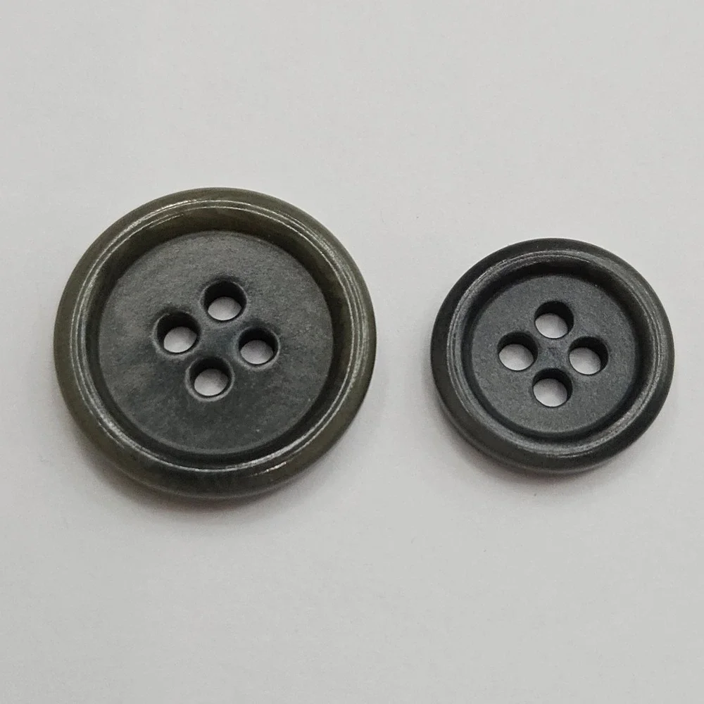 Daniel Cremieux Gray Swirl Replacement Buttons Set of 12 Loro Piana Fabric‎ Tags